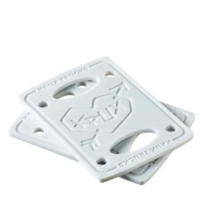 Krux Trucks 1/8" weiße Skateboard Riser Pads - Bild 1 von 3