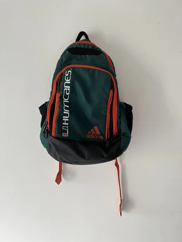 2022 Miami Hurricanes Adidas Baseball Backpack Team Issued Conditioning Rare Cover