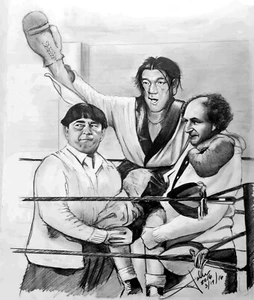 Three Stooges, 3 Stooges, Original Art COPY K.O. SHEMP - Picture 1 of 2