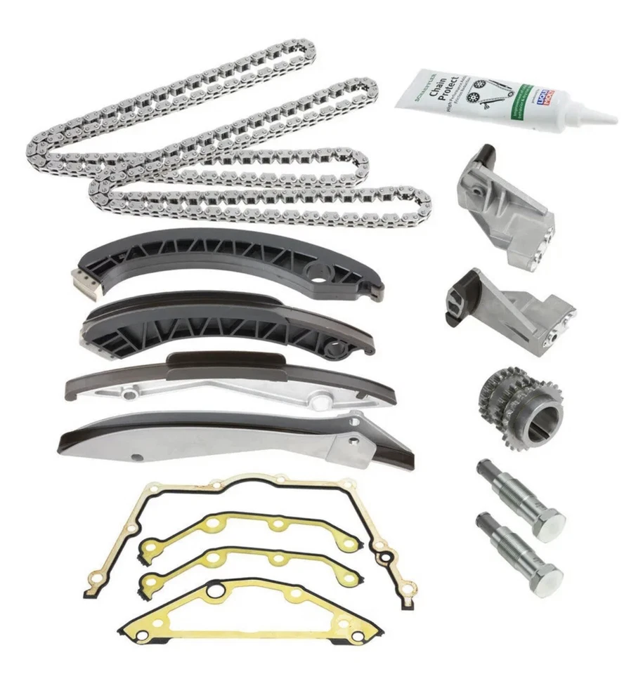 BMW 545i 550 645 650 745 750 X5 4,4 L 4,8 L N62 Motor OEM Cadena de distribución, Kit de rieles Foto 1 de 1