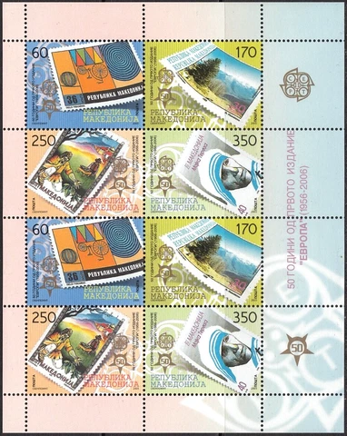 MACEDONIA 2005 EUROPA CEPT STAMP-ON-STAMPS [#0501] Cover