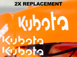 2X Replacement Vinyl Decal Sticker For Kubota Tractor Loader Excavator -ANYCOLOR - Picture 1 of 2