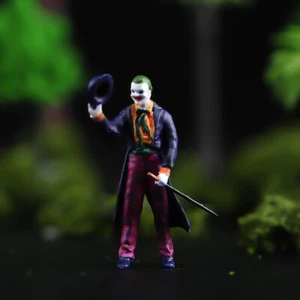 1:64 heroes Joker Jack Nicholson Scene Props Mini Doll Figure Fit Cars Vehicles - Picture 1 of 8