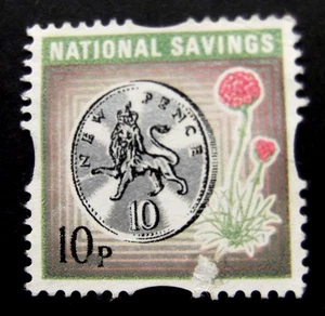GB-`0p National Savings Stamp - Picture 1 of 2