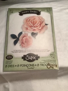 Susan's Garden Sizzix Thinlets Die Set of 8 Complete Rose Original package - Picture 1 of 4