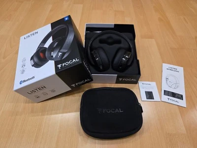 Focal Listen Beyond Wireless Premium Headphones Bluetooth Black High Gloss - Image 1 of 4