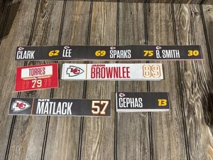 Riesige Menge Kansas City Chiefs Umkleidekabine Spielername Aufkleber - Bild 1 von 5