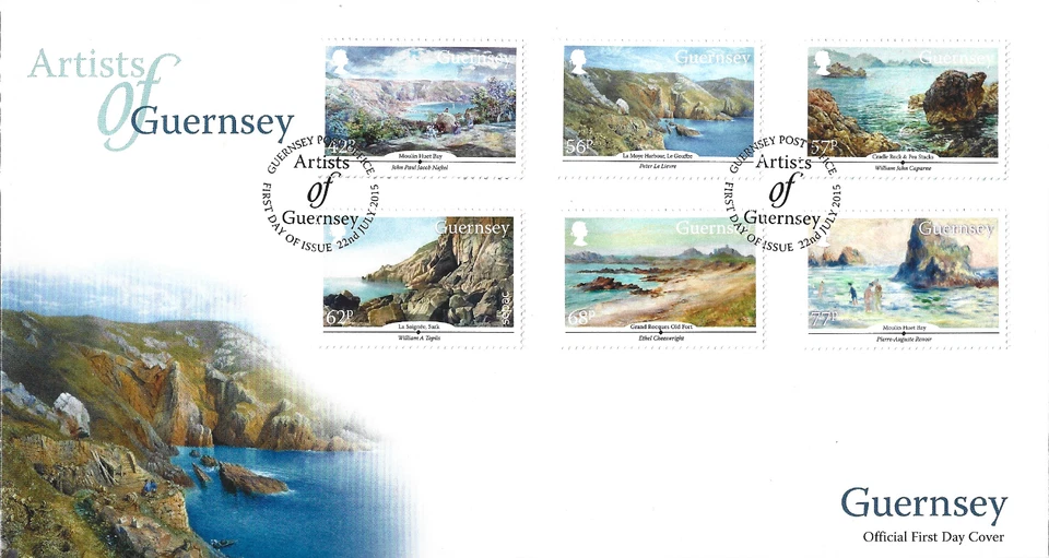 2015 Guernsey Artists of Guernsey Primer Día Cubierta Foto 1 de 1
