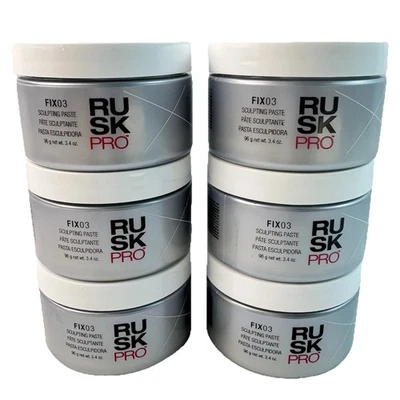 6 x RUSK PRO POLISH 03 CERA PARA EL CABELLO BRILLO 3,4 OZ - SUJECIÓN DE CONTROL DE BRILLO SIN PESO Foto 1 de 4