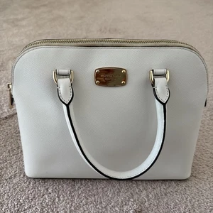 Michael Kors White Patent Dome Logo Bag Crossbody Strap - Picture 1 of 9