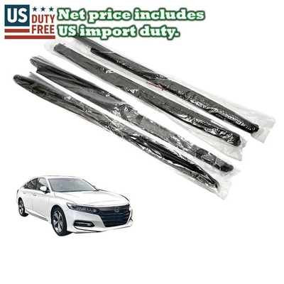 Front Rear Door Glass Run Channel Fit 2013–2017 Honda Accord CR1 CR2 CR3 CR4 4DR - Image 1 of 4