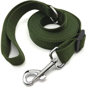 10FT Verstellbare Hundeleine Nylon Hundeleinen für mittelgroße große Hunde Grün - Bild 1 von 3