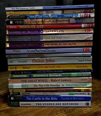 4th 5th Grade 20 Chapter Books Teacher Classroom Library Set Homeschool FB587 - Image 1 of 4
