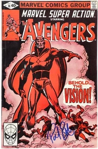 Paul Bettany Marvel Autographed Red Vision Comic - Imagen 1 de 1