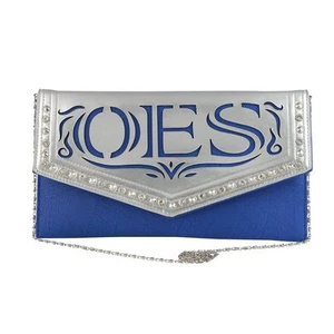OES Clutch Purse with Detachable Chain Shoulder Strap - Eastern Star - Picture 1 of 1