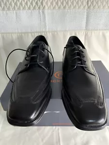 Zapatos Rockport Hombre Mandahl Oxford Negros Cuero Talla UK 7 - Imagen 1 de 6