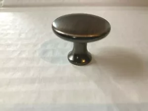Dainty Small Oil Rubbed Bronze Round Cabinet Knob Drawer Pull with Screw SALE - Picture 1 of 2