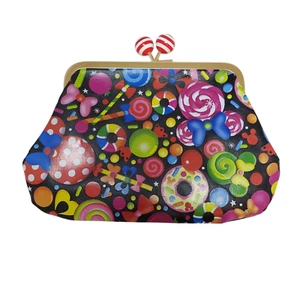Bolso sin asas de caramelos de los parques de Disney de Shanghai monedero estampado integral de Minnie Mouse - Imagen 1 de 7