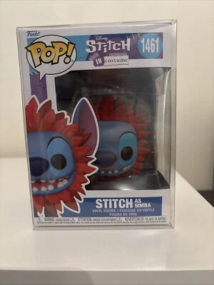 Funko Pop Vinyl Disney Stitch as Simba Costume 1461 NEW UK Lion King - Image 1 of 4