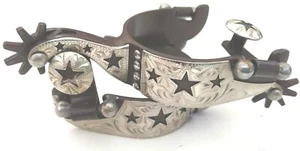 Little Riders First Western Spurs - Marrón Hierro y Plata con Estrellas - Imagen 1 de 6