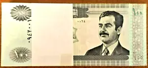 IRAQ 100 DINARS P-87 2002 x 100 Pcs Lot IRAQI BUNDLE SADDAM UNC MONEY BANK NOTE - Picture 1 of 4