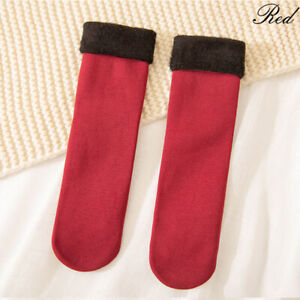 Womens Velvet Lining Thermal Ankle Socks Autumn Winter Warm Home Floor Bed Socks