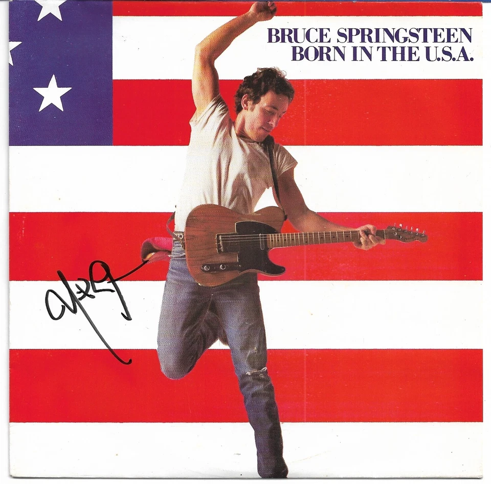 Bruce Springsteen - Born In The USA - European vinyl 7" SIGNED by Nils Lofgren - Image 1 of 1