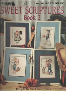 LEISURE ARTS SWEET SCRIPTURES BOOK TWO COUNTED CROSS STITCH LEAFLET #2675 ©1995 - Picture 1 of 2
