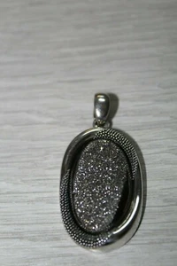 Michael Dawkins Sterling Silver Druzy Enhancer - Picture 1 of 6