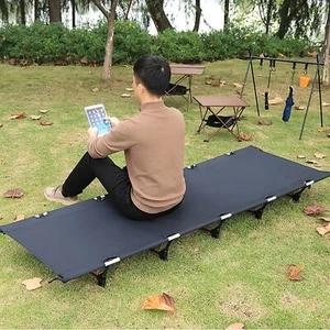 XL Campingbett Feldbett 190x66x14,5 cm - belastbar bis 150 kg für Zelten Camping - Bild 1 von 24