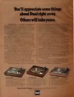 Dual  - Turntables - Original Magazine Ad -1976
