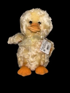 Vintage Gund flauschige gelbe Plüsch Ente Chloe selten neu aus altem Lagerbestand 9 Zoll Ostern - Bild 1 von 7