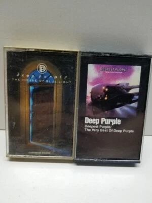 Deep Purple Deepest Purple + House of Blue Light Cassette Tape Lot - Image 1 of 2