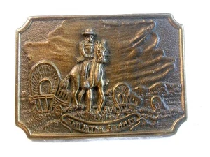 Vintage Tall In The Saddle Western Cowboy Gürtelschnalle - Bild 1 von 3