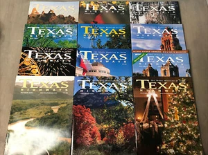 Texas Highways 2001 Jan-Dec Magazine Lot - Full Year Magazines Qty 12 - Imagen 1 de 3