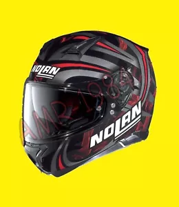 CASCO NOLAN N87 LEDLIGHT N-COM COL. 30 Taglia "S" ROSSO - NERO - Imagen 1 de 1