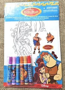 New Vintage 1990s Disney Store Hercules Coloring Set - Picture 1 of 2
