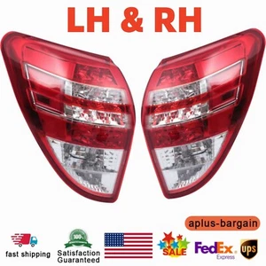 Halogen Tail Lights For Toyota RAV4 2009-2012 Left & Right Lamps Clear Red Lens - Picture 1 of 22