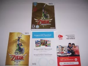 Estuche en caja original Legend of Zelda Skyward Sword con manual e inserciones para Nintendo Wii - Imagen 1 de 3