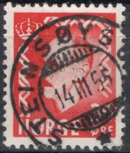 1127 Noruega 1950-52, NK 396 SON Steinsøysund 14 III 55 (MR) - Imagen 1 de 1