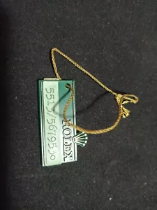 Vintage ROLEX FROG Green Hang Tag SUBMARINER 5513 80´S Showcase OYSTER SWINPRUF - Bild 1 von 4