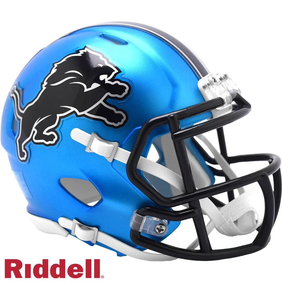 *SALE* DETROIT LIONS ON-FIELD ALTERNATE SPEED MINI NFL RIDDELL FOOTBALL HELMET! - Image 1 of 1