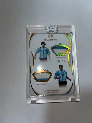 CLAUDIO LOPEZ - KILY GONZALEZ 2022 FANSMALL ARGENTINA DUAL HEROES PATCH #02/10 - Imagen 1 de 4