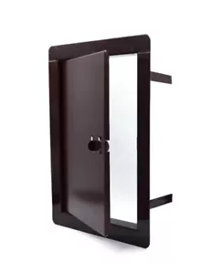 Revestimiento de acceso marrón metálico 135mm x 270mm / Puerta de revisión de pared de acero / - Imagen 1 de 3