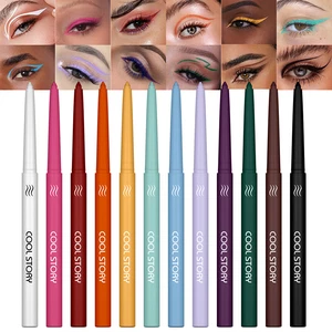 Eyeliner Gel Pen Eye Makeup COOL STORY Eyeliner Waterproof Colorful Matte Beauty - Picture 1 of 23
