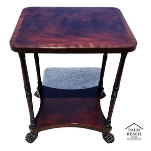 Claw Footed Occasional Lamp Side Table Vintage by Hickory Chair Co - Picture 1 of 14