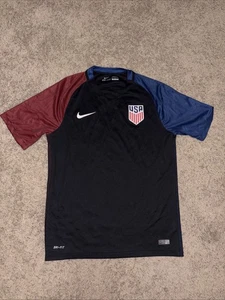 Camiseta Nike USA Soccer 2016 Auténtica Copa Mundial USMNT Negra Para Hombre Talla Mediana - Imagen 1 de 12