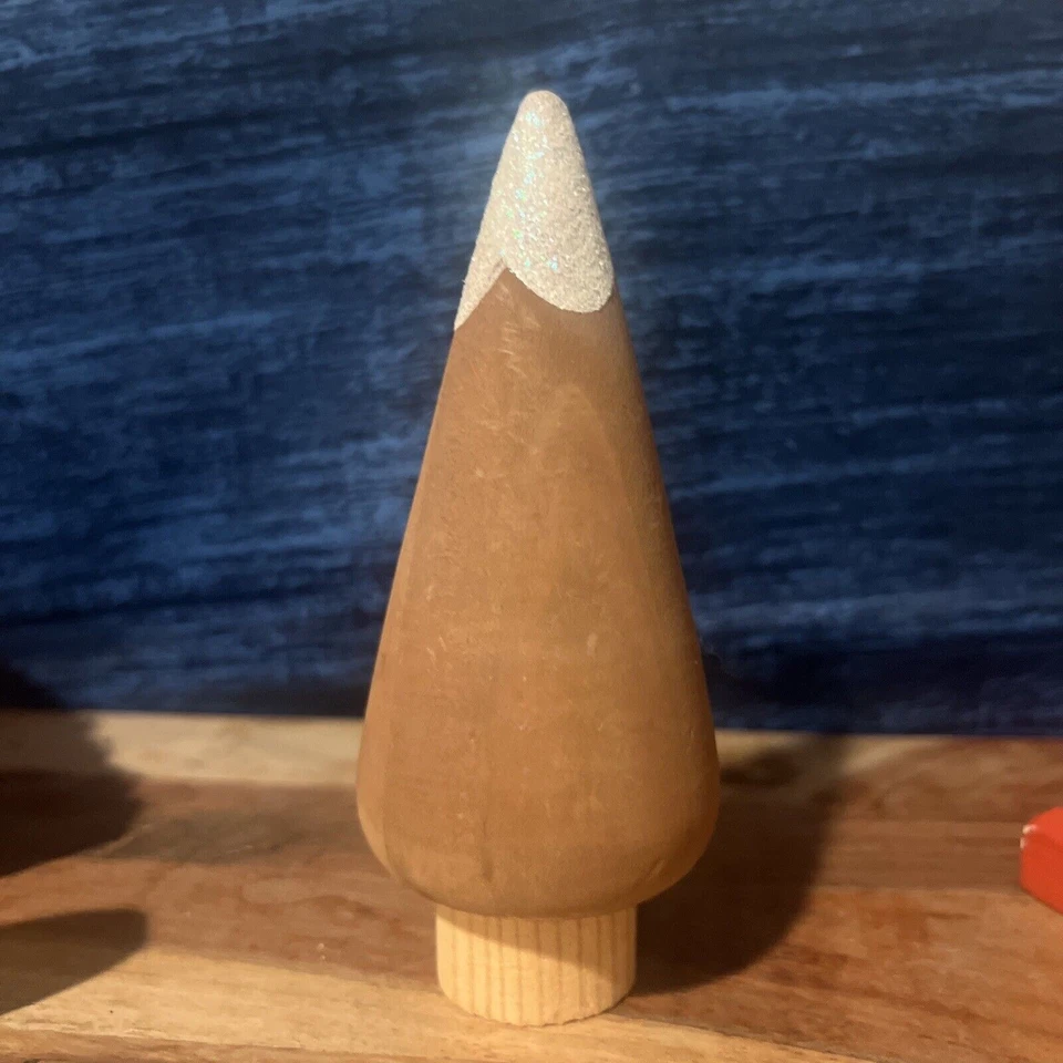 Solid Wood 5.5 “ Christmas Tree Medium Brown Target New - Image 1 of 1