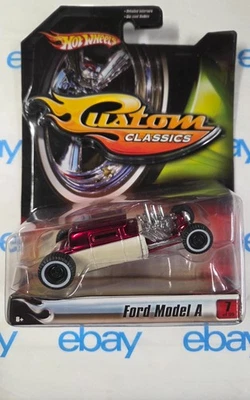 2006 Hot Wheels Custom Classics Fresh Paint Series 1- Ford Model A - Red & White - Image 1 of 4