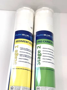 Pure Blue H20 Water Filter Stage 1 & 2 Reverse Osmosis System 230705 - Picture 1 of 7